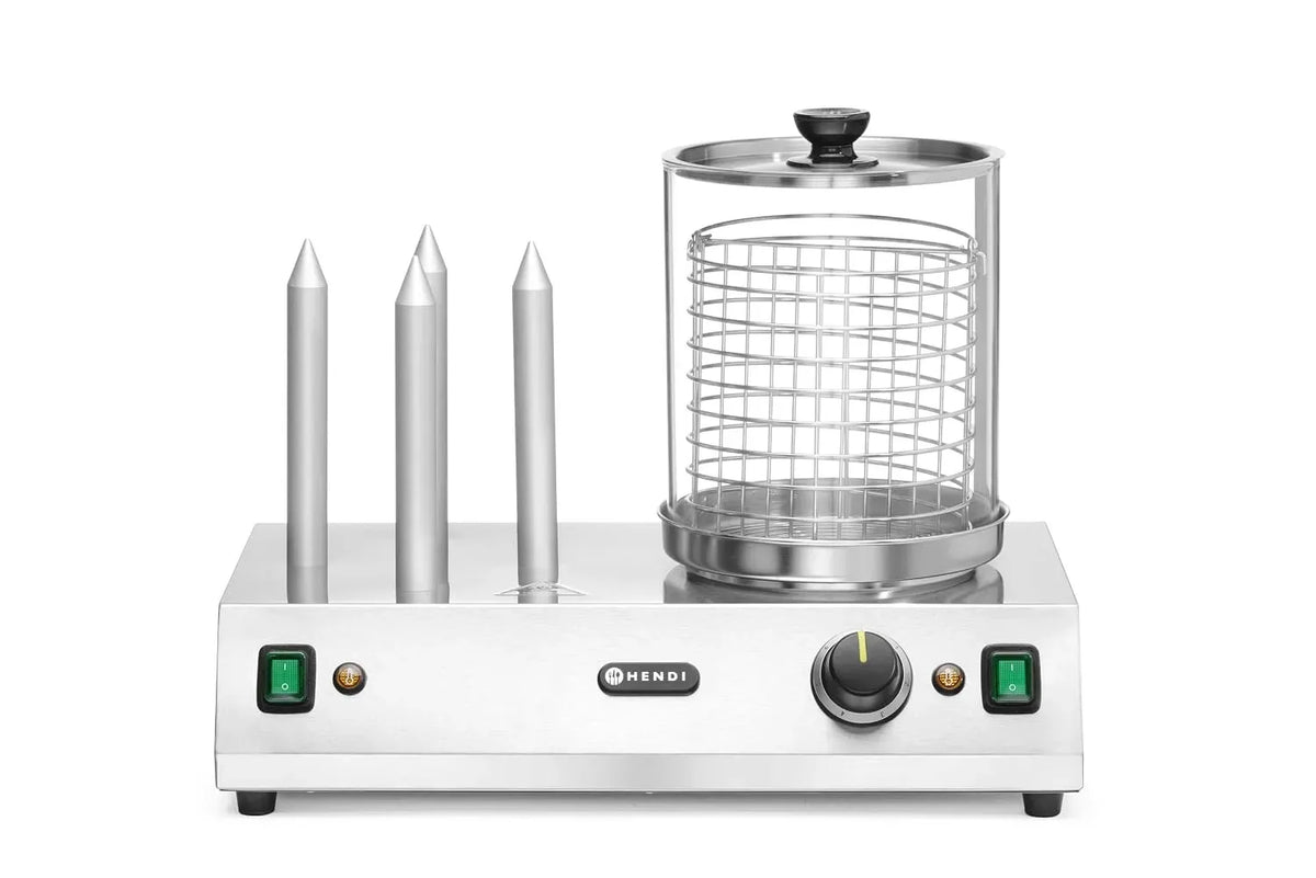 Hot Dog Maker, 395 mm, Wärmefunktion, für Brötchen, HENDI