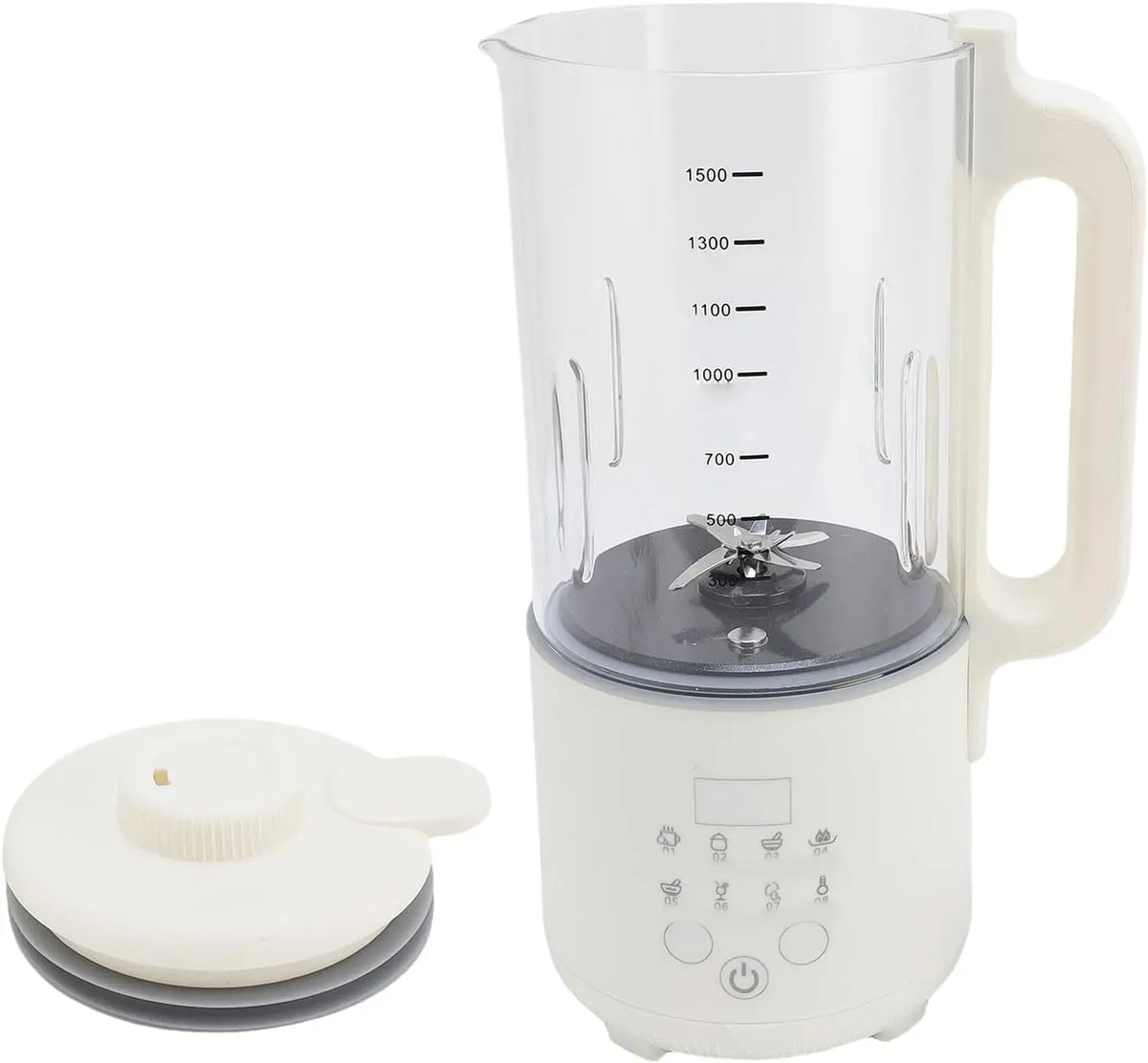 W 1500 8-in-1-Multifunktions-Sojamilchbereiter in-1-Multifunktions-Sojamilchbereiter, Nussmilchbereiter, 120 W, 220 V, 1500 Ml, Edelstahl