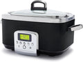 Geschirrspüler, 6 L, Spülmaschine, GreenPan 8-in-1, Dampf, Antihaftbeschichtung, Schwarz, Elite Programmierbarer 6L Slow Cooker Multikocher