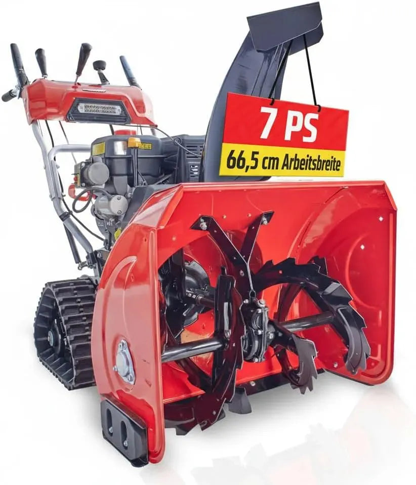 Schneefräse, Schneeräumgerät, 66 cm, HECHT, 2-stufig mit E-Start