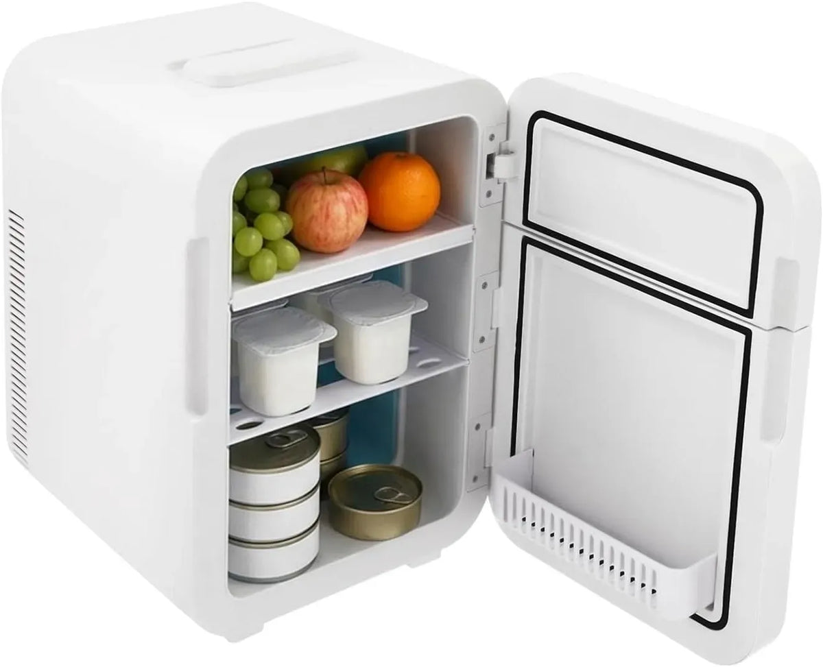 Kühlschrank 2-in-1, 16 L, 78 W, 220 V, 2 Temperaturzonen, Weiß