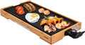 Elektrogrill, Kontaktgrill, Campinggrill, Tischgrill, Plancha, Kontaktgrill und Paninigrill, elektrischer Tischgrill, 2200 W, Thermostat, Schwarz