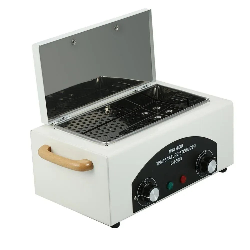 Heißluftsterilisator Sterilisator, Hochtemperatur Trockene Sterilisator Mit Abnehmbarem Edelstahlkorb, für Maniküre-Laden Friseursalon Kosmetik