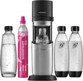 CO2-Zylinder SodaStream DUO Wassersprudler, 4x 1L Sprudlerflaschen &