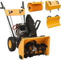 4-in-1 196ccm Kehrmaschine, Schneefräse, Schneeräumgerät, Bodenkehrmaschine, ACAGALA, 6,5 PS