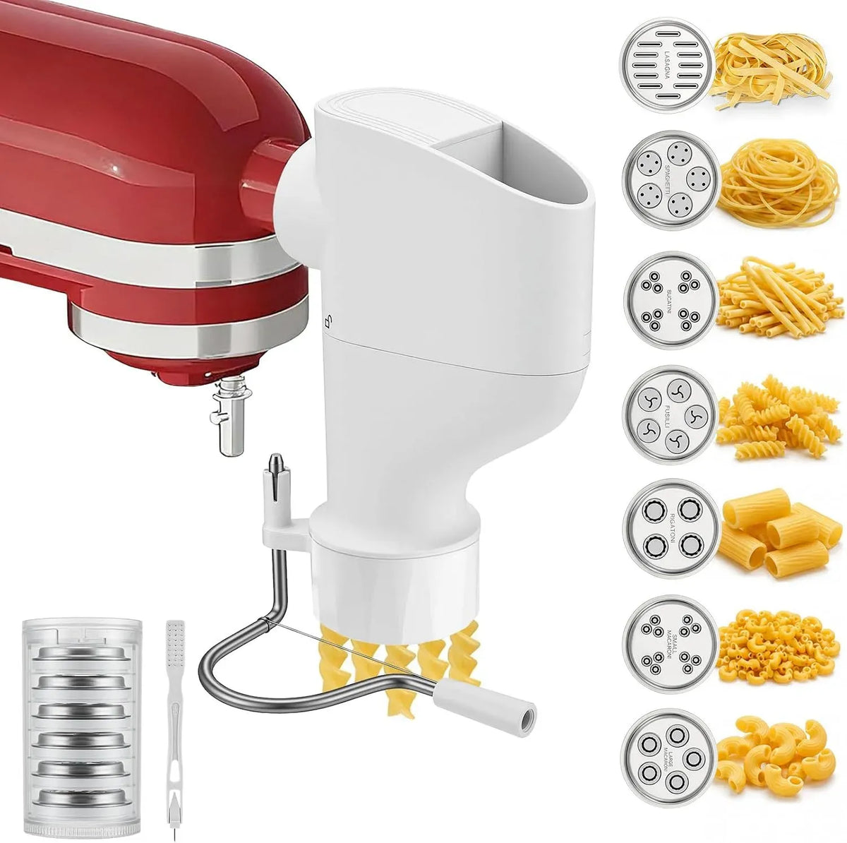 KitchenAid Nudelmaschine, Nudelbereiter, Nudelbereiter für frische Pasta, Aid Nudelaufsatz Set