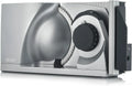 GRAEF MT1000 Brotschneidemaschine, Wellenschliffmesser, Allesschneider, Motor, Schneidemaschine für Lebensmittel, 170 W, 170 mm, 15 mm, Silber