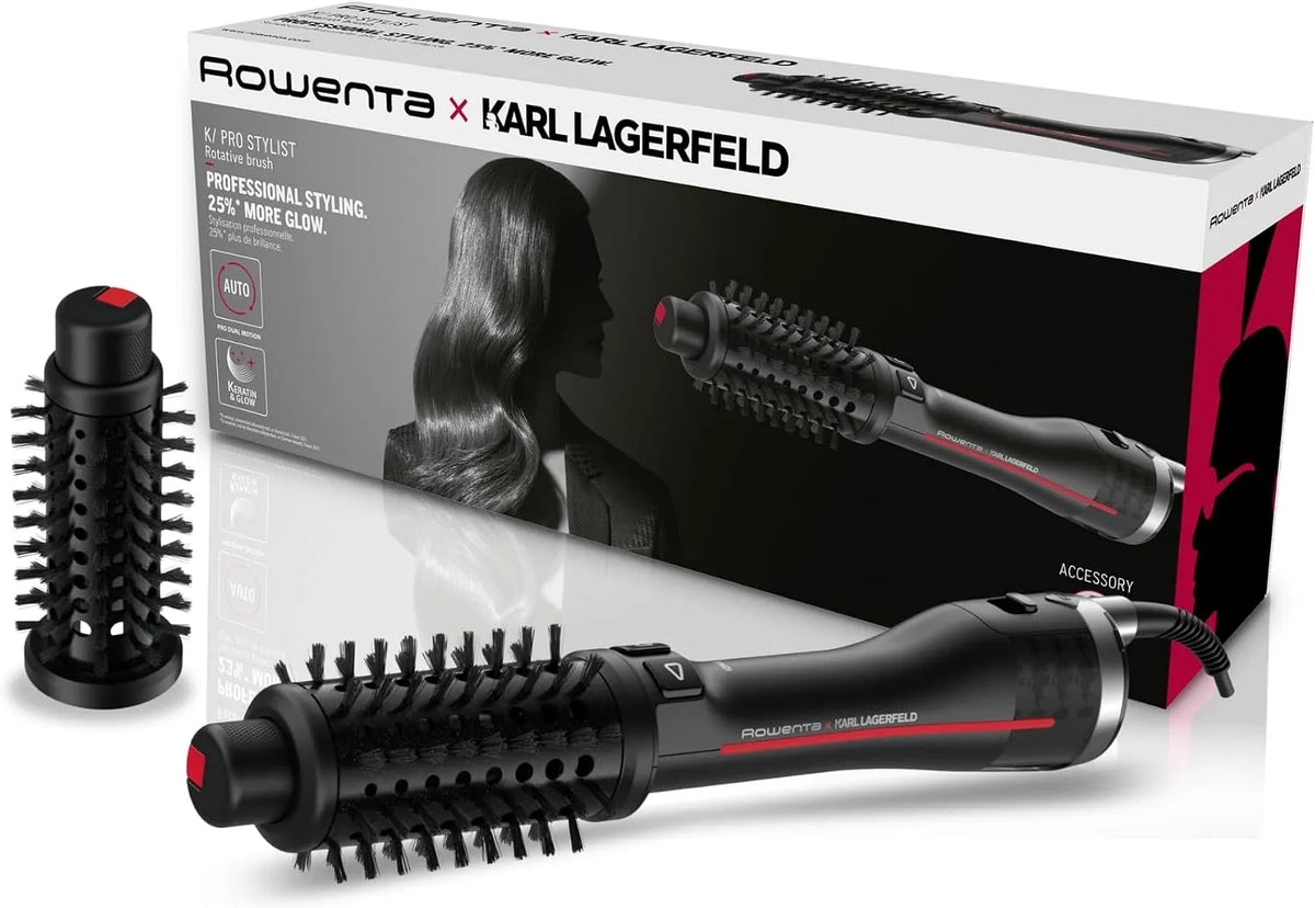 Rowenta CF961L Warmluftbürste, Boost, Wärmefunktion, Schwarz