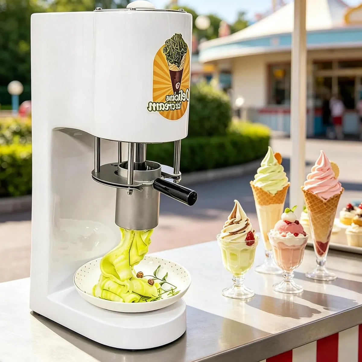 Nudelmaschine, Nudelbereiter, Nudelbereiter für frische Pasta, Elektrische Eismaschine Nudelmaschine