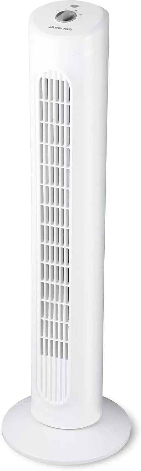 Ventilator DO1100E, Weiß, Ventilator zur Luftzirkulation, Oszillierender Turmventilator