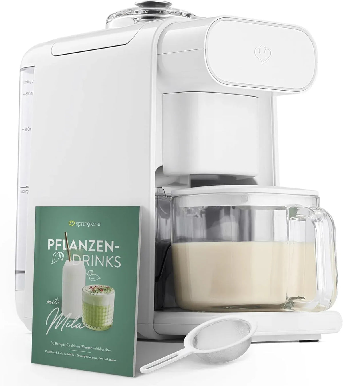 Pflanzenmilchbereiter, 6 Programme, 600 ml, Touch-Bedienung, Timer, für Nussmilch, Springlane
