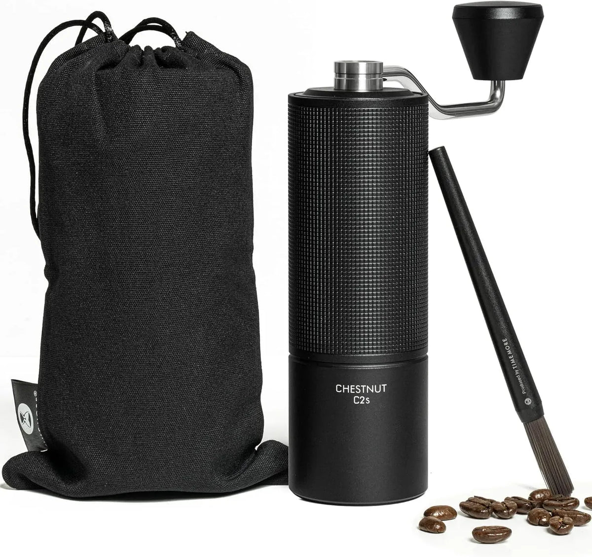 C2S Kaffeemühle, Kaffeebohnenmühle, 25 g, Edelstahl, TIMEMORE