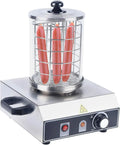 WurstwäRmer Maker, Bockwurstwärmer, Würstchenkocher, Würstchenwärmer, 350 W, 30 bis 85 °C, 220 V, 2 Temperaturzonen, Edelstahl, Wärmefunktion