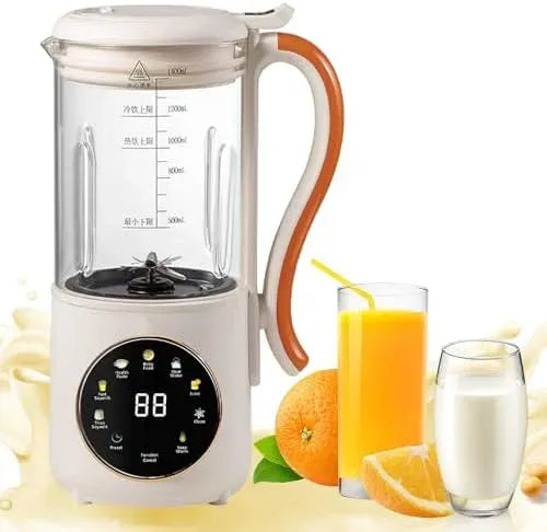 24-Stunden-Timer Sojamilchbereiter, Nussmilchmaschine, 1400 ml, Warmhaltefunktion, Wärmefunktion, für Mandel- und Hafermilch