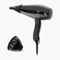 Wäschetrockner, 2000 W, gewerblich, 2 Temperaturzonen, Schwarz, Swiss Silent Jet 8500 Ultrablack, verdrehsicherem Super-Flex-Kabel