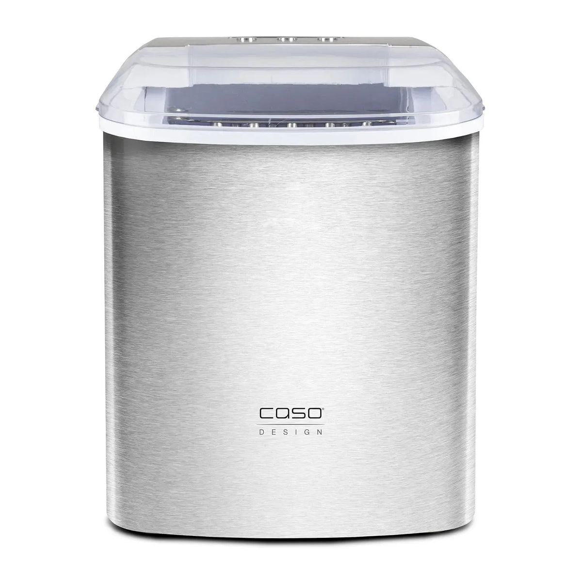 Caso 24h Eiswürfelmaschine, 2,2 L, großer Wassertank, LCD-Display, Edelstahl, 12 kg Eiswürfel in, Eiswürfel in 6 Minuten, 2 Eiswürfelgrößen